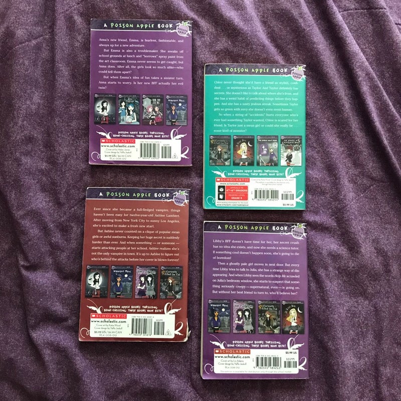 Poison Apple 4-Book Collection (Her Evil Twin, The Green-Eyed Monster, At First Bite, & The Ghoul Next Door)