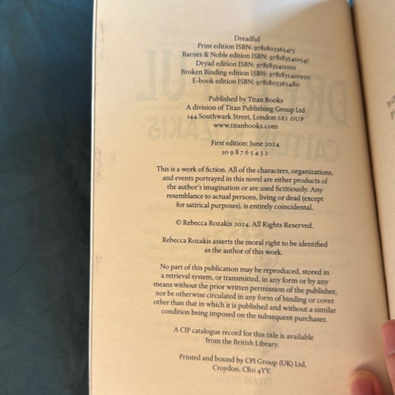 Dreadful (B&N Edition)