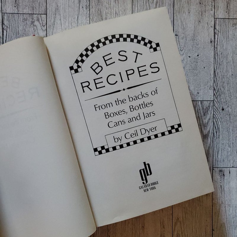 Best Recipes from the Backs of Boxes, Bottles, Cans and Jars