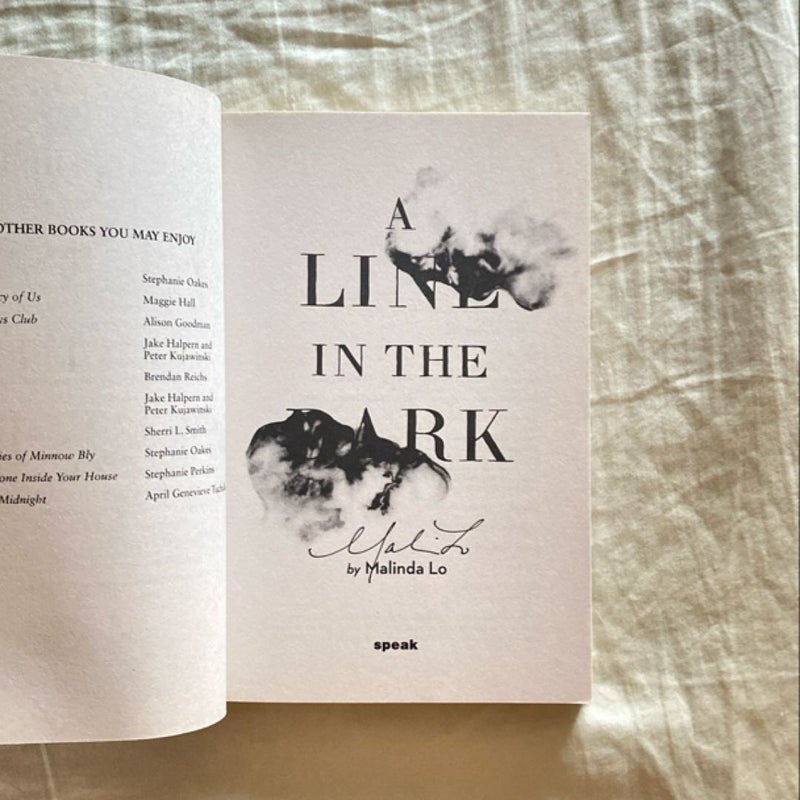 A Line in the Dark (signed)