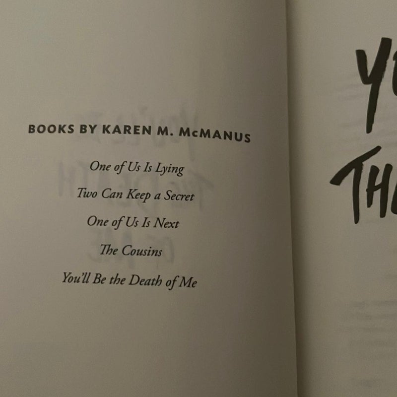 You'll Be the Death of Me