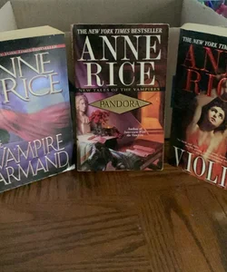Anne Rice Lot-The Vampire Armand, Pandora, Violin