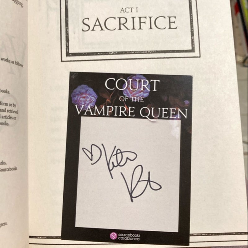 Court of the Vampire Queen (Signed)