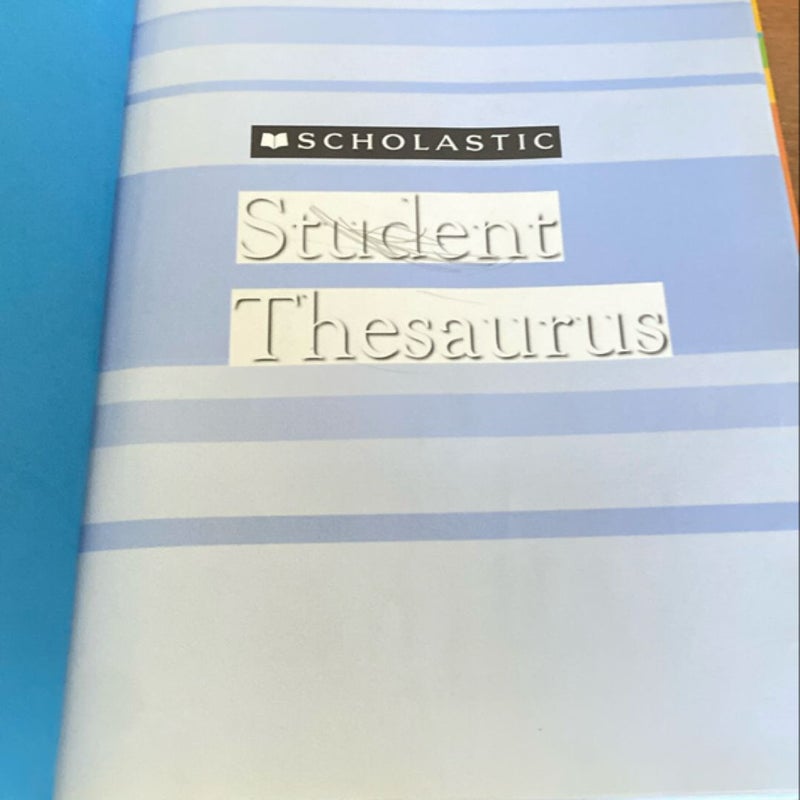 Scholastic Student Thesaurus (Revised Edition)