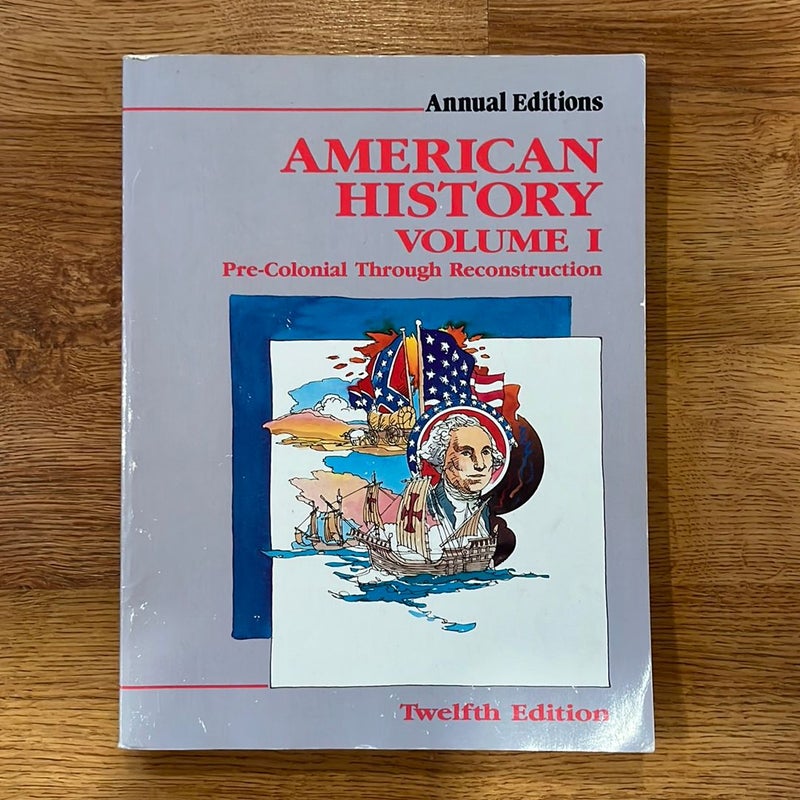 American History Volume 1 Pre-Colonial Through Reconstruction
