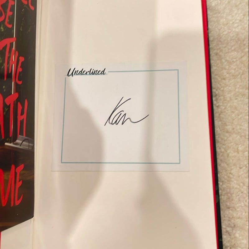 You'll Be the Death of Me (SIGNED BOOKPLATE AND AUTHOR LETTER)