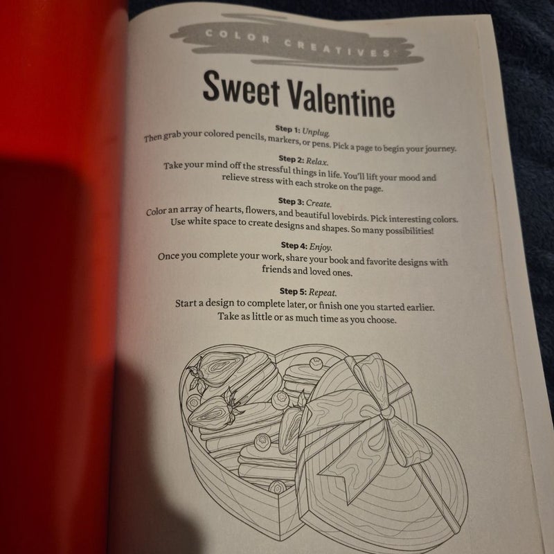 Color Creatives Sweet Valentine Coloring Book