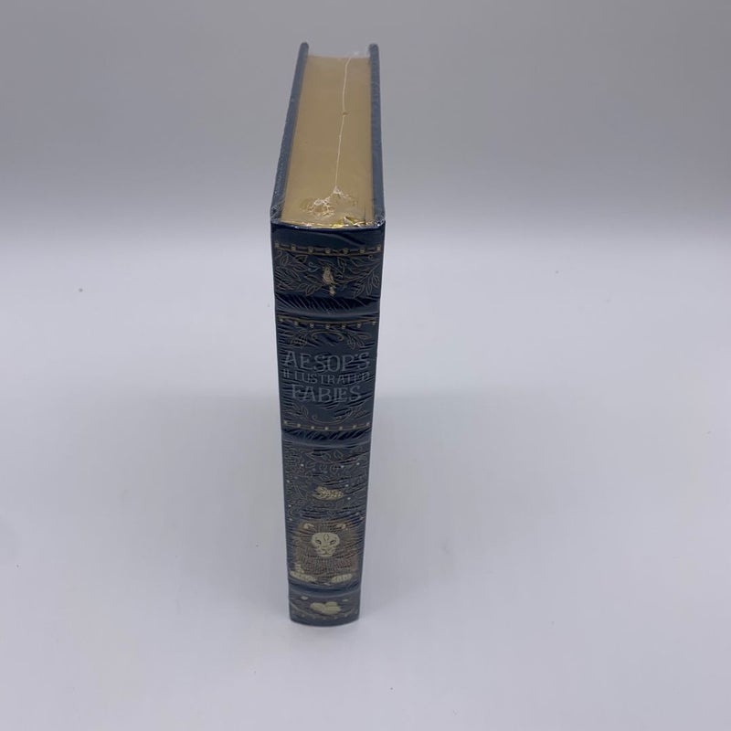 Aesop’s Illustrated Fables Barnes and Noble Leather Bound Collectors Edition NEW