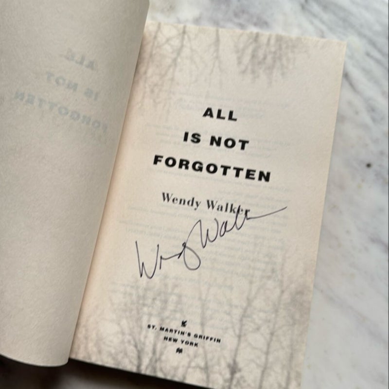 All Is Not Forgotten (Signed)