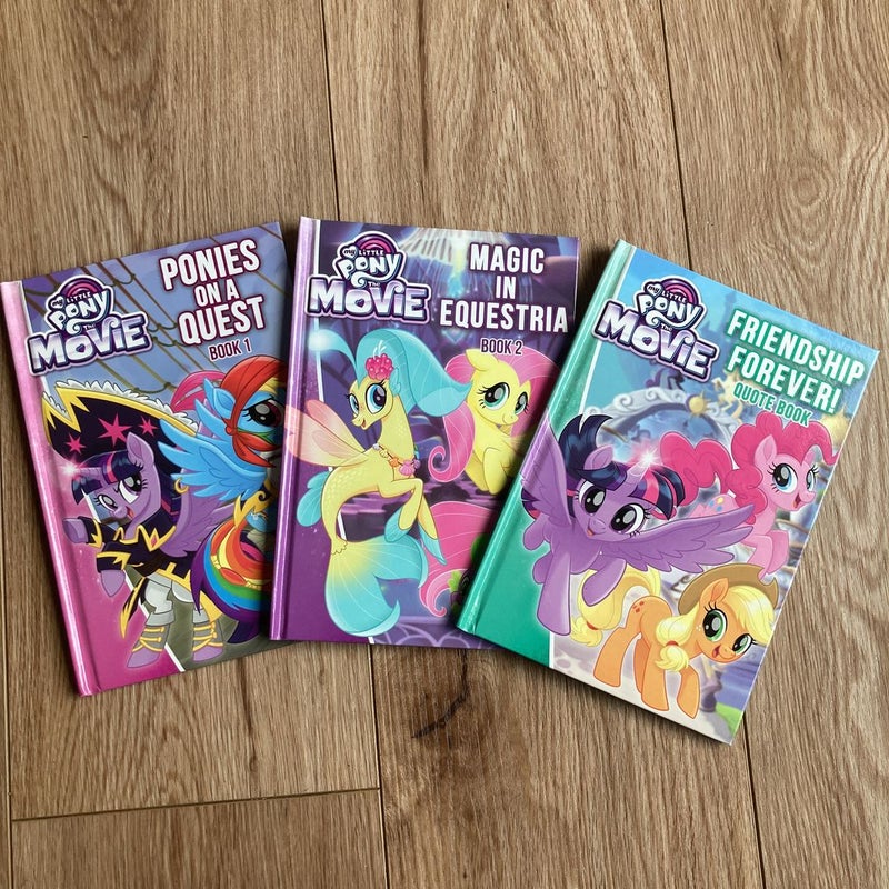 My Little Pony The Movie (3) Hardcover Book Bundle