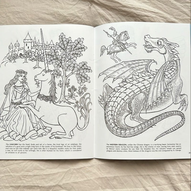 Mythical Beasts Coloring Book