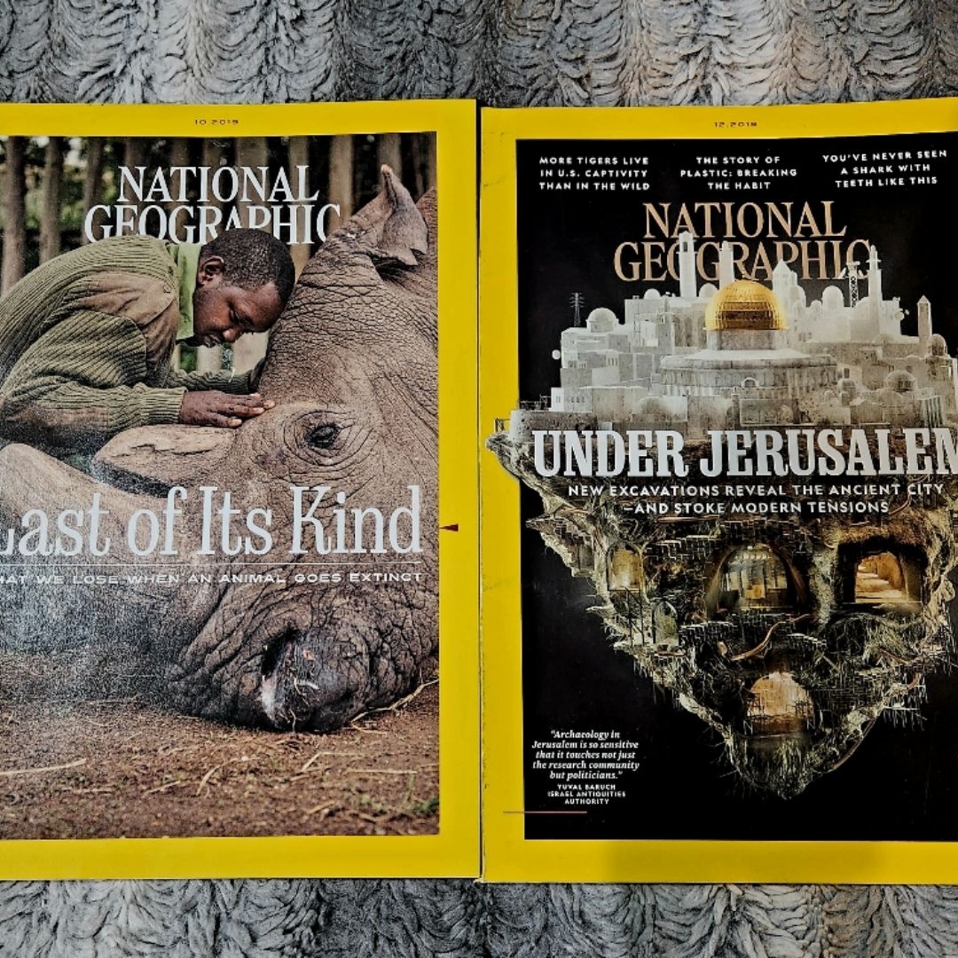 Oct & Dec 2019 Issues of National Geographic