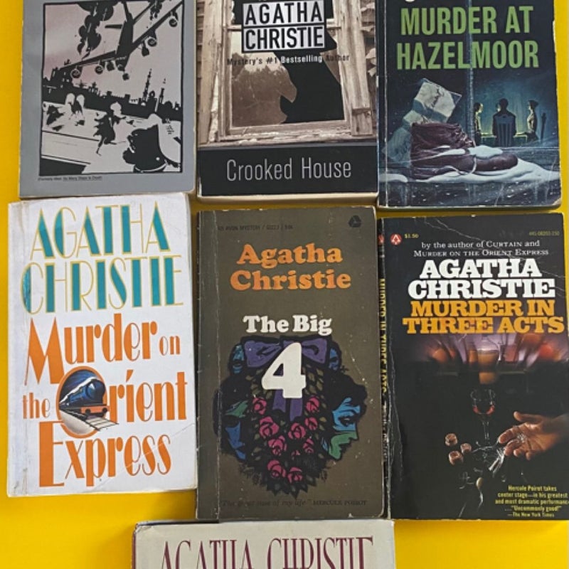 Lot Of 10 Agatha Christie Black Coffee Big 4 Crooked House Destination Unknown