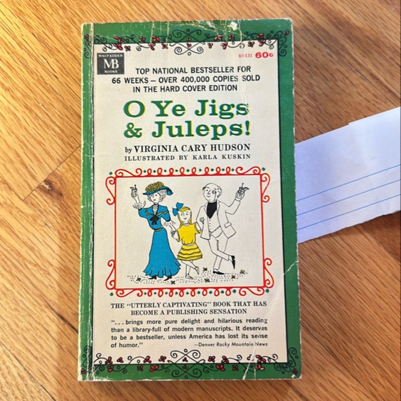 O Ye Jigs & Juleps! (Macfadden Books, 60-131