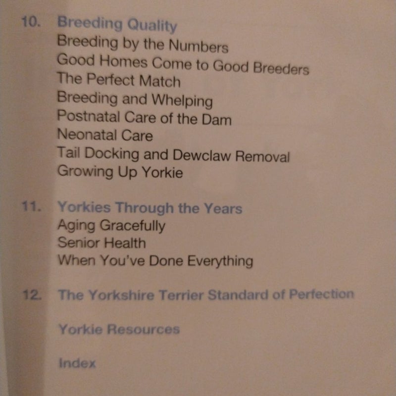 The Yorkshire Terrier Handbook
