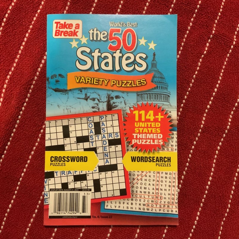 World’s Best Take a Break the 50 States Variety Puzzles