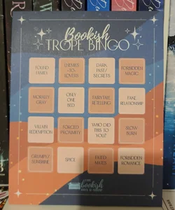 Bookish Box Bookish Trope Bingo cards