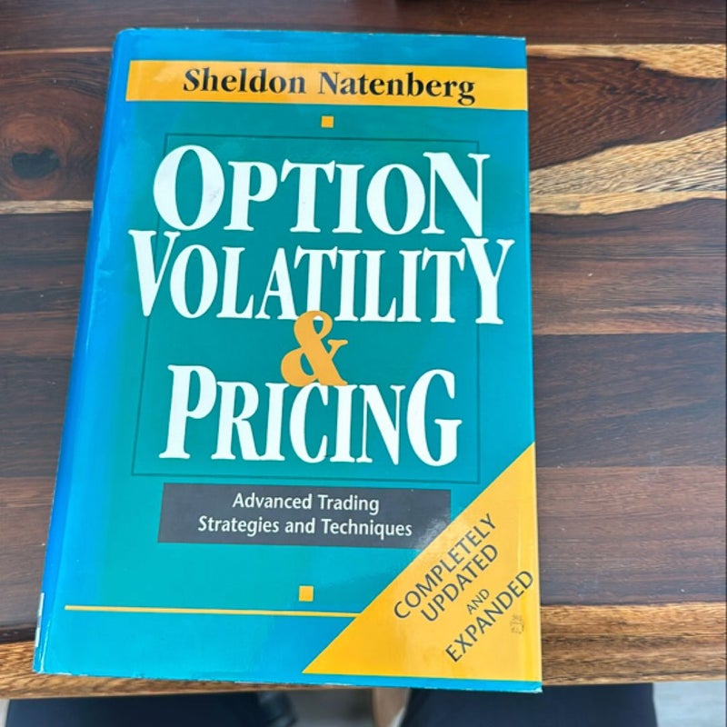 Option Volatility and Pricing: Advanced Trading Strategies and Techniques