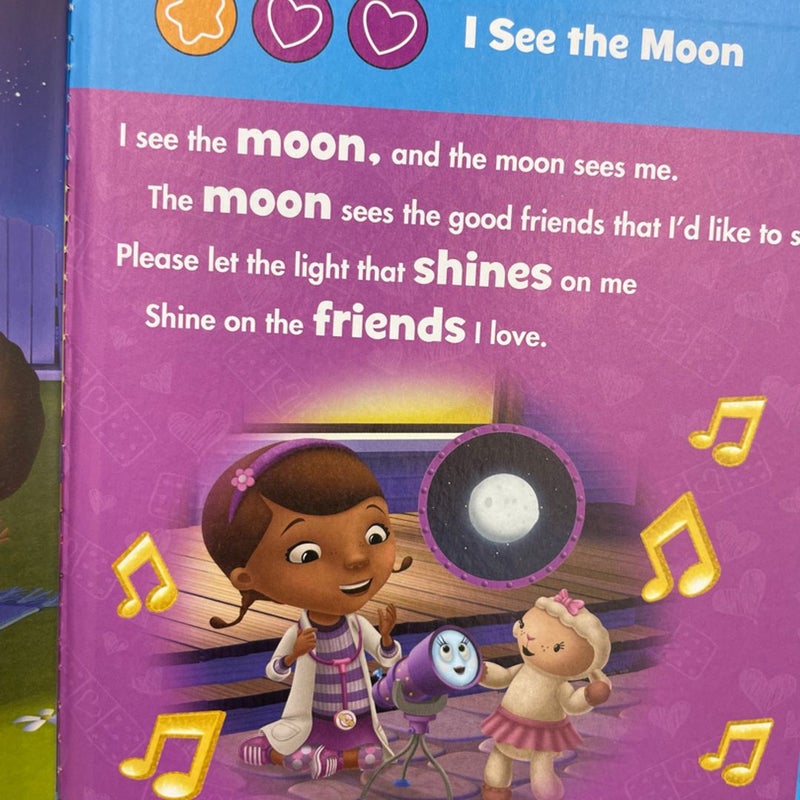 Disney Doc Mcstuffins All Day Long Songs hardcover book