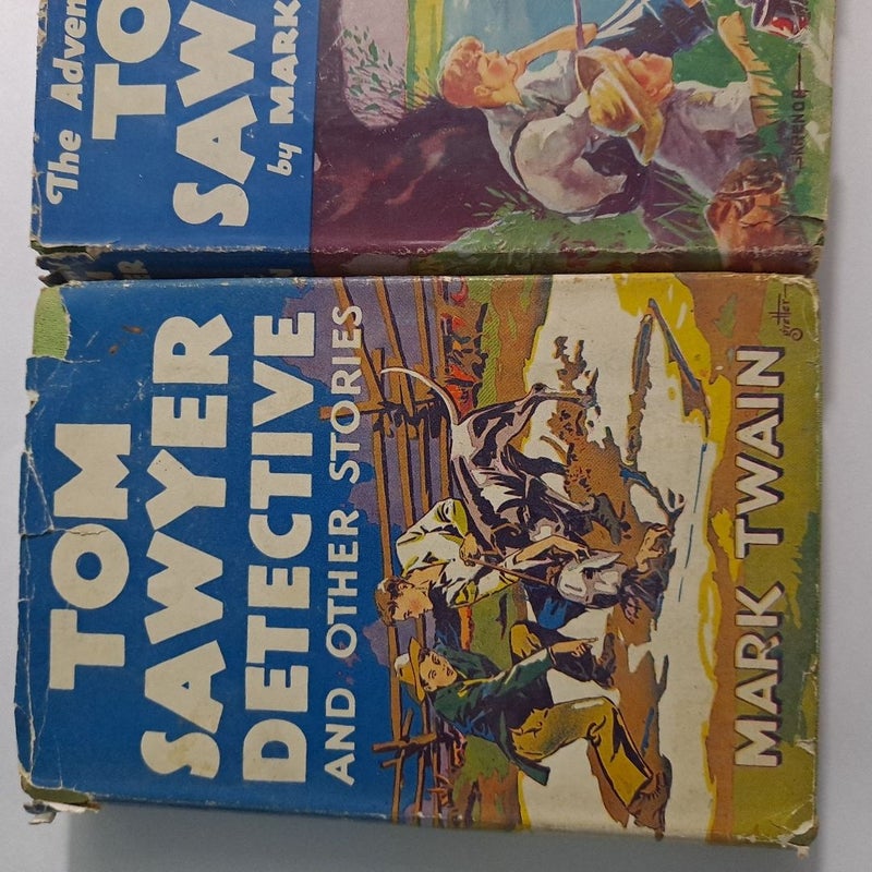 Tom Sawyer hardcovers 1922 1924 w sleeves 3 books