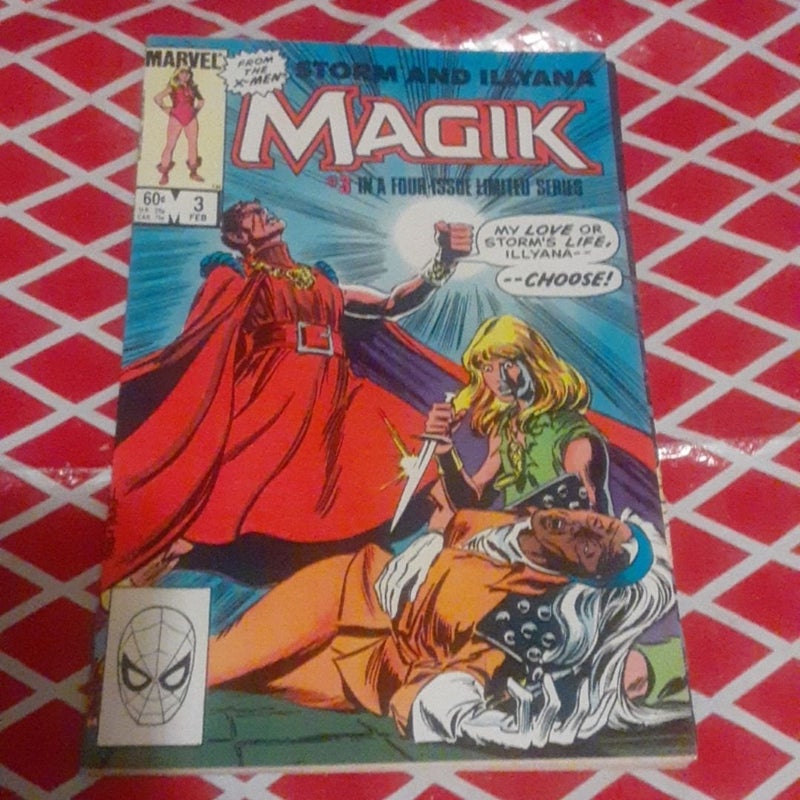 Magik 1,2,3,4 1983 Mini Series Chris Claremont ( X-Men, Storm) issues 2,4 have stained covers