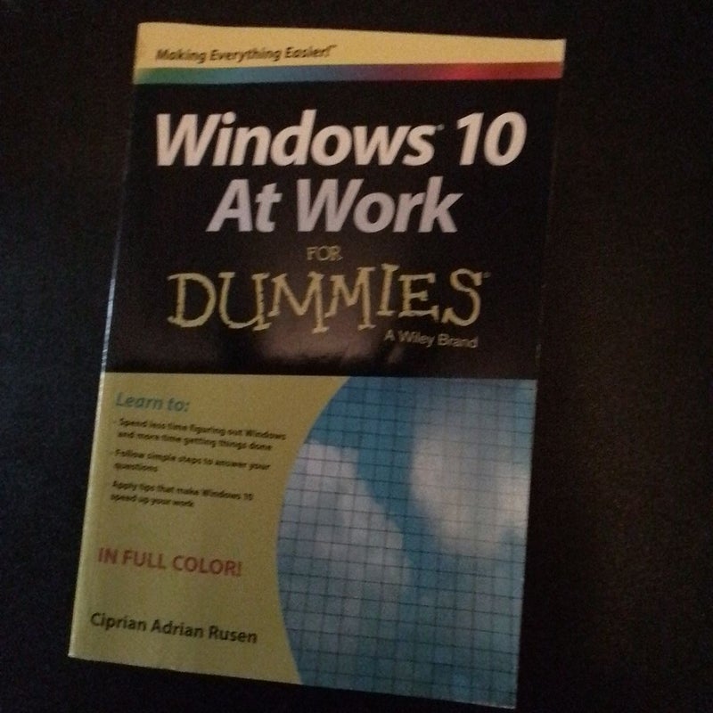 Windows 10 at Work for Dummies