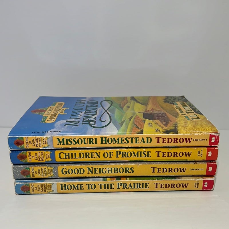 The Days of Laura Ingalls Wilder Series (1-4 Book) Bundle: Missouri Homestead, Children of Promise, Good Neighbors, & Home to the Prairie