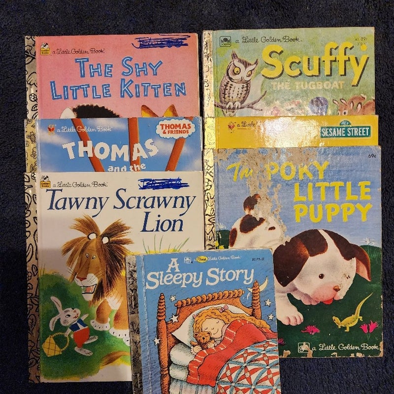 7 Little Golden Books Lot