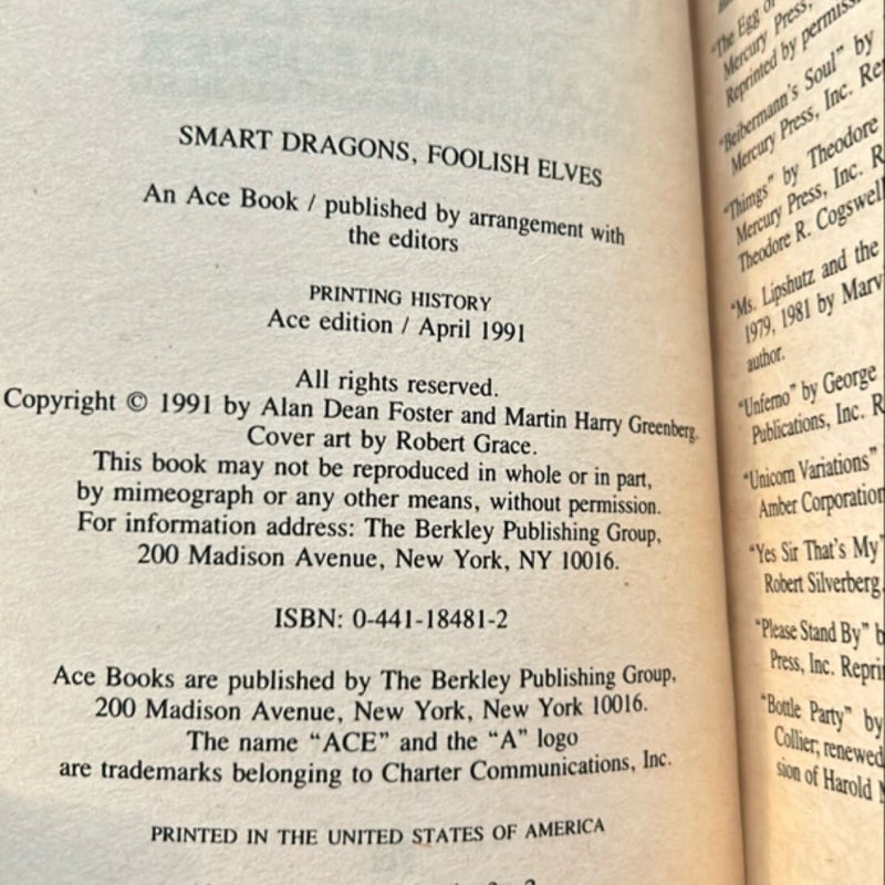 Smart Dragons, Foolish Elves