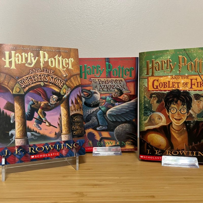 Harry Potter Books 1, 3, & 4 Book Set