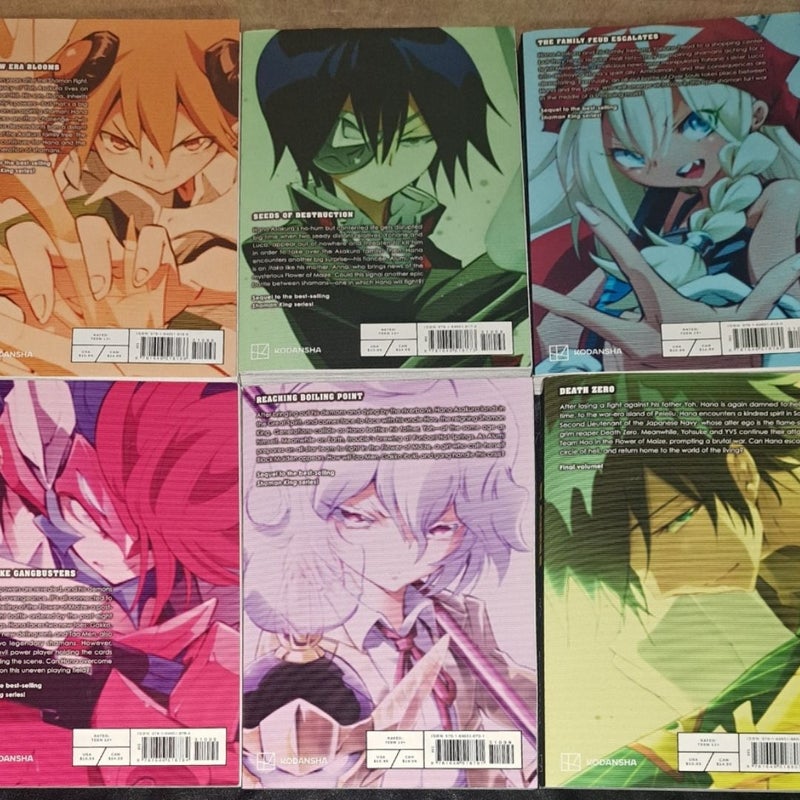 Shaman King: Flowers Manga Volume 1-6 The Complete Set 