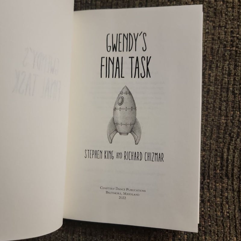 Gwendy's Final Task (First Edition)