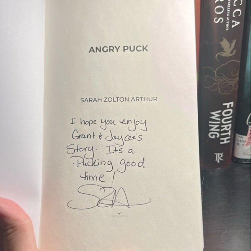 Angry Puck- Signed Copy!