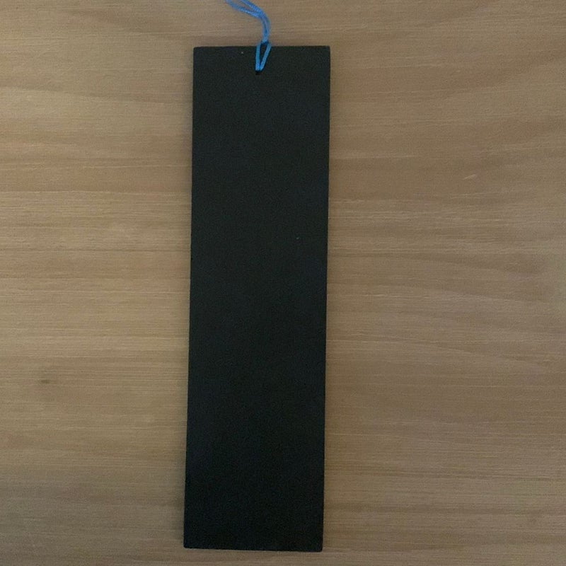 Bejeweled leather bookmark