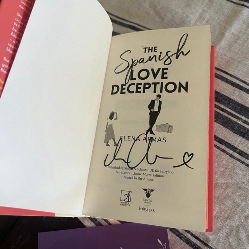 Signed Fairyloot The Spanish Love Deception