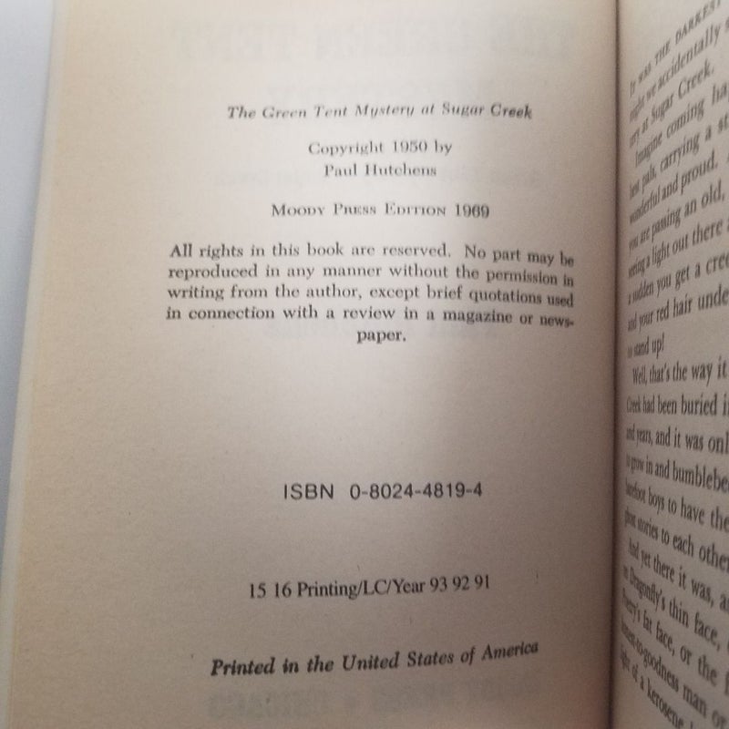 The Green Tent Mystery (Sugar Creek Gang #17)