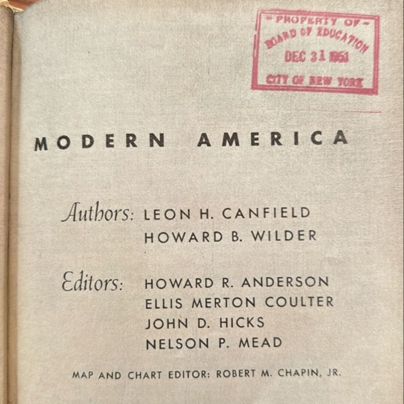 The Making of Modern America