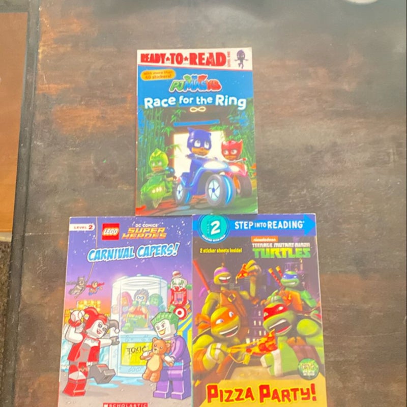 3 Book Bundle - Level 1-2 Lego, Ninja Turtles & PJ Masks