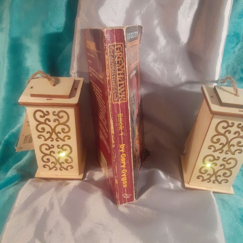 GreyHawk Adventures book 1 Saga of Old City, VERY WORN 1st printing Dungeons & Dragons TSR fantasy novel