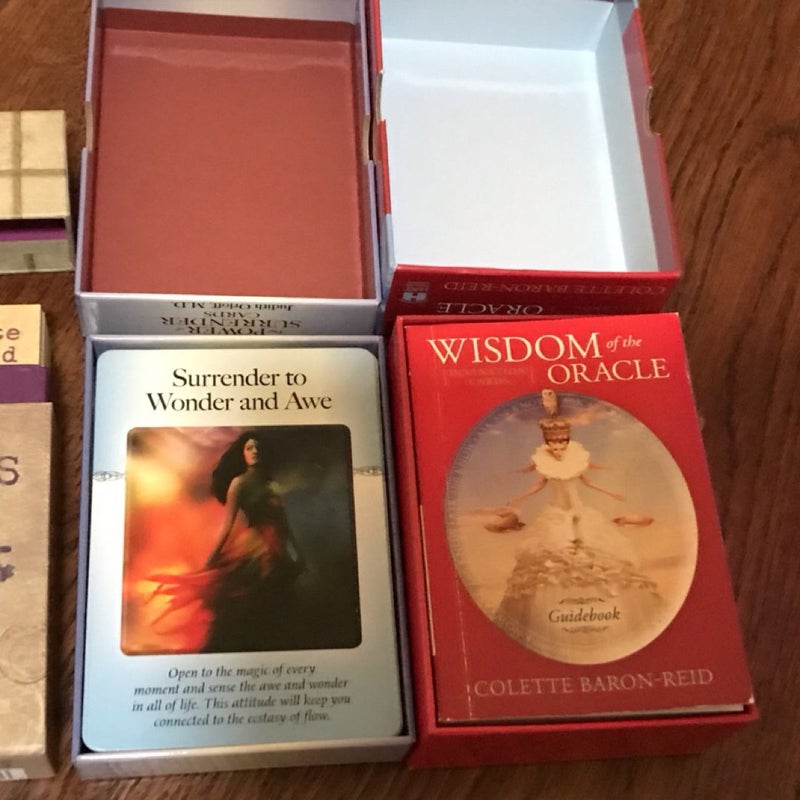 Oracle Deck Metaphysical Tarot, Lot Of 6, Angel Archangel Energy Spirit Realm, Divination Affirmation