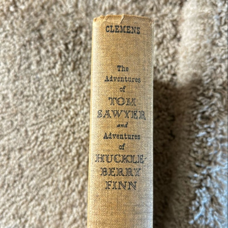 Tom Sawyer and Huckleberry Finn Hardcover Vintage Book