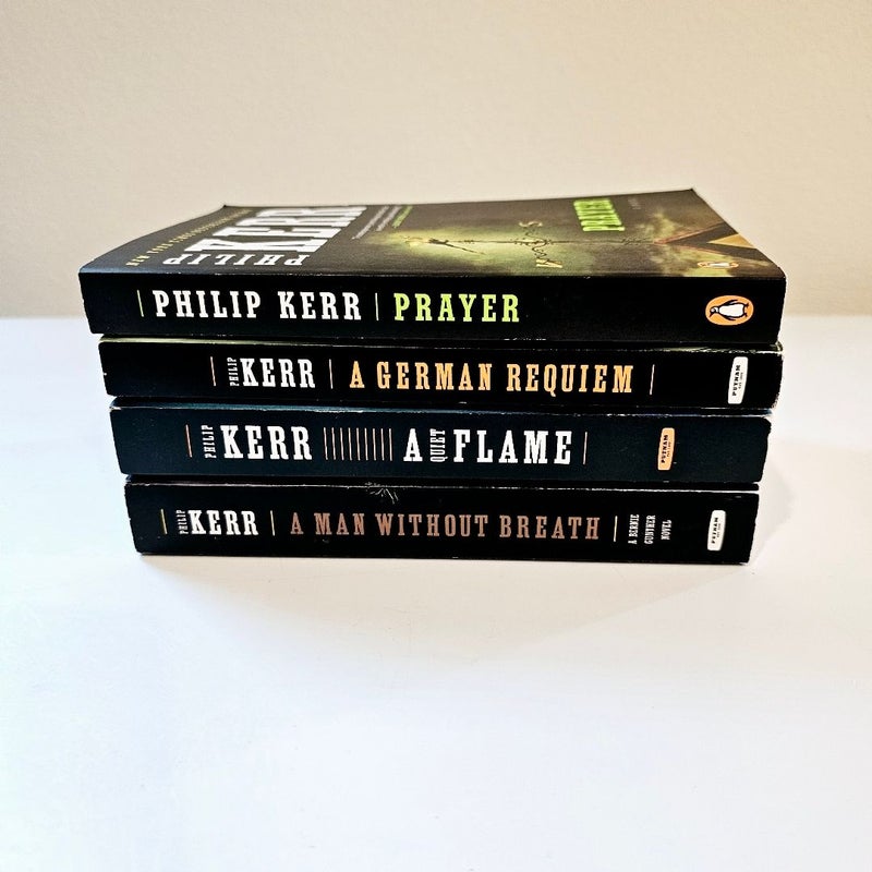 Prayer, German Requiem, Flame, Man Without a Breath Book Set by Philip Kerr