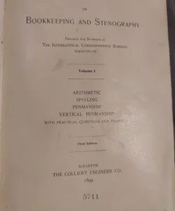 1899 A treatise on bookkeeping and stenography