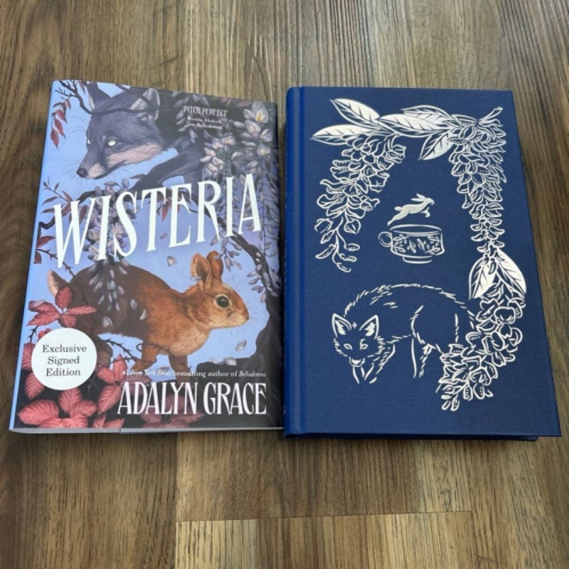 Waterstones exclusive signed wisteria