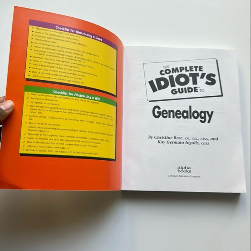 Complete Idiot's Guide to Genealogy