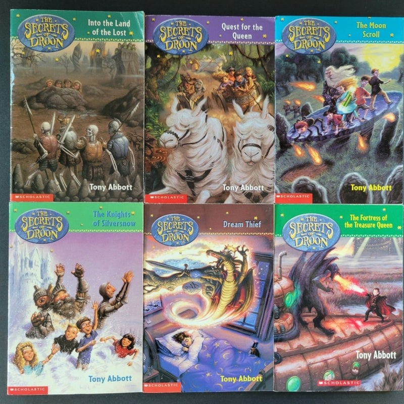 THE SECRETS OF DROON LOT OF 12 SCHOLASTIC BOOKS VINTAGE FANTASY BY TONY ABBOTT