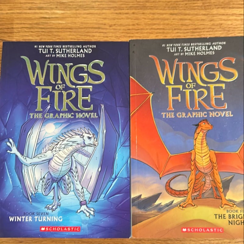 Wings of Fire The Brightest Night Book 5 and Book 7