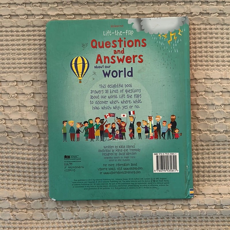 Lift-The-Flap Questions and Answers about Our World