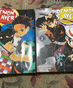 Demon Slayer: Kimetsu No Yaiba, Vol. 1 and 2