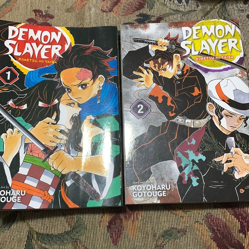 Demon Slayer: Kimetsu No Yaiba, Vol. 1 and 2